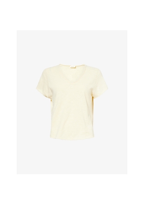 Womens American Vintage Sonoma V-Neck Cotton T-Shirt