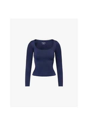 Womens Adanola Classic Seamless Long-Sleeve Workout Top