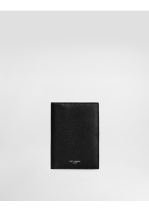 Dolce & Gabbana Calfskin Passport Holder - Man Wallets And Small Leather Goods Black Onesize