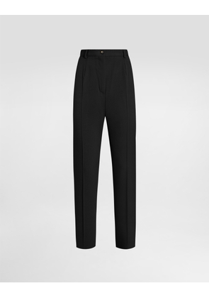 Dolce & Gabbana Wool Trousers - Woman Collection Black 54