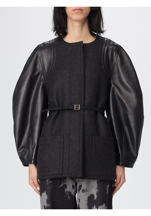 Coat FENDI Woman color Grey