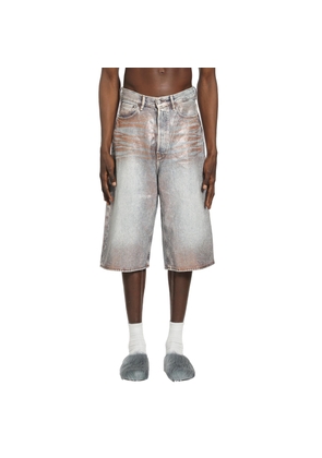 Viscose Cotton Denim Shorts