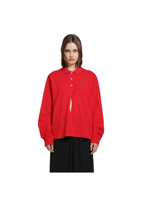 Long Sleeve Cotton Piqué Polo Shirt