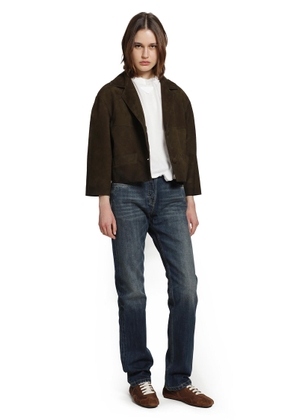 Cropped Suede Jacket