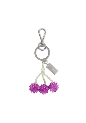 Beaded Cherry Keychain