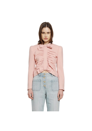 Cropped Jacket in Crispy Light Wool