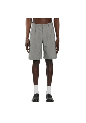 Frosted Moss Checked Bermudas