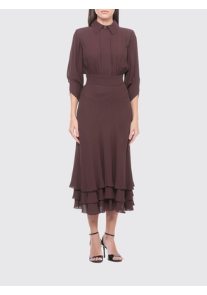 Dress ELISABETTA FRANCHI Woman color Brown
