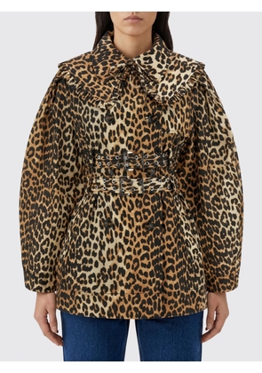 Trench Coat GANNI Woman color Brown