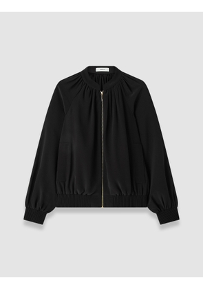 Mira Satin Twill Bomber Jacket - 36
