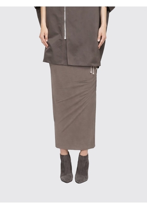 Skirt RICK OWENS Woman color Dove Grey