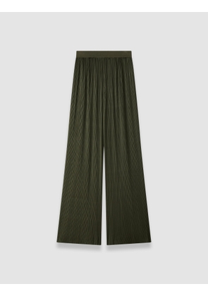 Amber Pleated Satin Trousers - Regular / 36