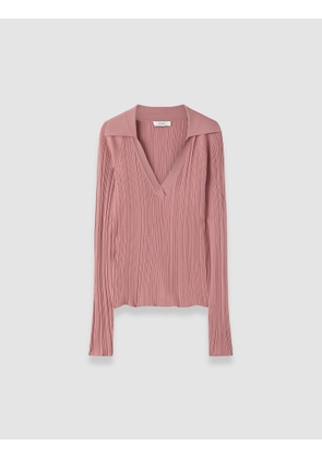 Chelia Plissé Knit Top - M