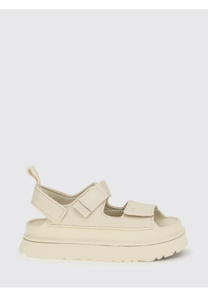 Flat Sandal UGG Woman color Yellow Cream