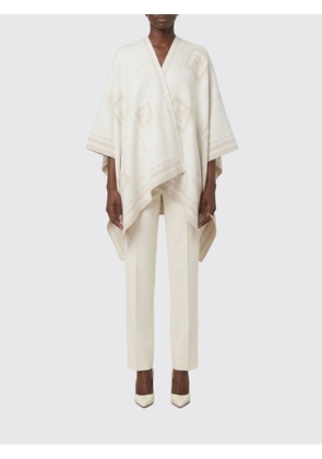 Coat FENDI Woman color Dove Grey