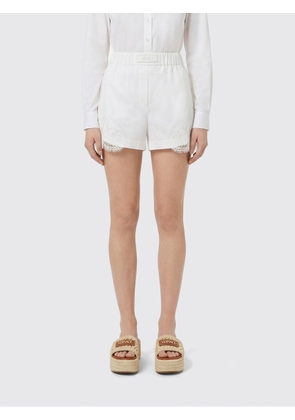 Shorts VERSACE Woman color White