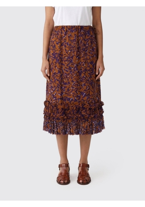 Skirt DRIES VAN NOTEN Woman color Orange