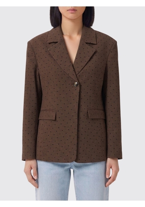 Jacket GANNI Woman color Coffee