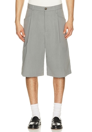 Willy Chavarria Chilango Short in Concrete - Grey. Size 30 (also in 32, 34).