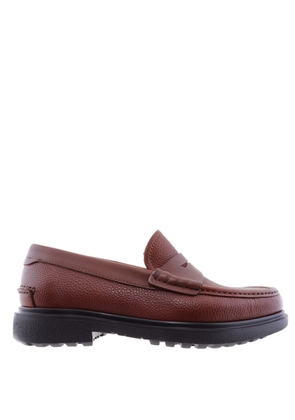 Ferragamo Rocket Leather Penny Loafers, Size 5.5 EEE