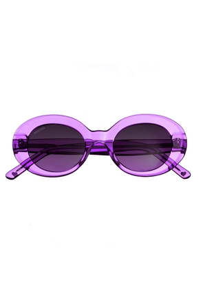 Bertha Ladies Purple Oval Sunglasses BRSIT102-2