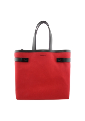 Ferragamo Gancini Buckles Canvas Tote Bag