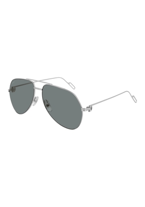 Cartier Premiere de Cartier Grey Pilot Unisex Sunglasses CT0110S 017 58