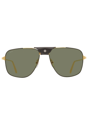 Cartier Santos de Cartier Green Navigator Unisex Sunglasses CT0037S 002 59