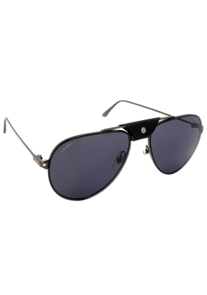 Cartier Santos de Carter Grey Pilot Mens Sunglasses CT0166S 001 60
