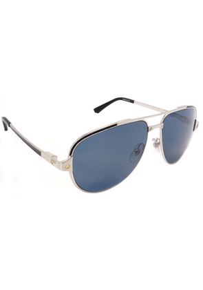 Cartier Blue Pilot Mens Sunglasses CT0192S 004 60