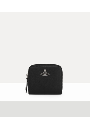 Vivienne Westwood Medium Zip Wallet Faux Leather Black One Size Unisex