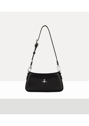 Vivienne Westwood Tasha Shoulder Phone Bag Pu Smooth Black