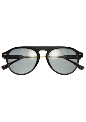 Simplify Unisex Black Pilot Sunglasses SSU127-C1