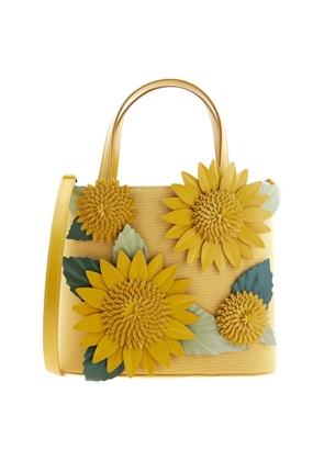Ferragamo Sunflower Applique Tote Bag