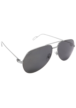 Cartier Grey Pilot Unisex Sunglasses CT0110S 011 60