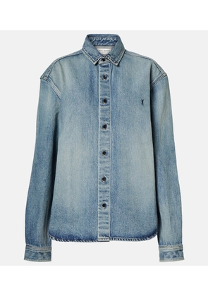 Saint Laurent Cassandre denim shirt