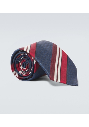 Valentino Garavani Valentie striped silk jacquard tie