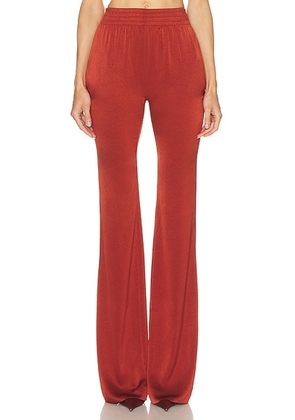 Atlein High Waist Bootcut Pant in Brique - Rust. Size 34 (also in 36, 40).