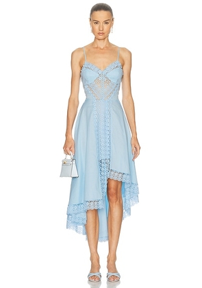 Charo Ruiz Ibiza Neriane Long Dress in Blue Arctic - Blue. Size L (also in M, S, XS).