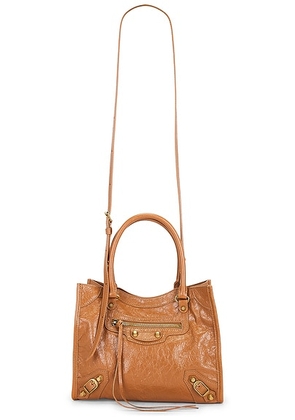 Balenciaga Le City Mini Tote Bag in Camel - Brown. Size all.