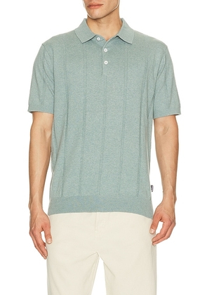 Barbour Wellburn Knitted Polo in Slate - Blue. Size L (also in M, S, XL/1X).