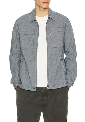 Barbour Willowburn Gingham Overshirt in Navy - Blue. Size L (also in M, S, XL/1X).