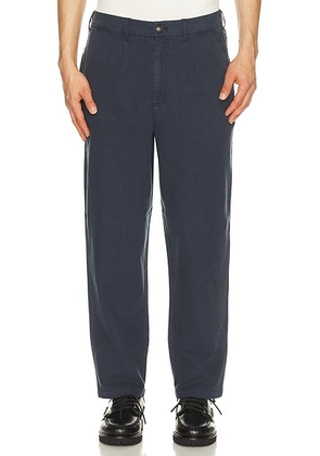 Barbour Cotton Linen Relaxed Trousers in Navy - Blue. Size 30 (also in 32, 34, 36).