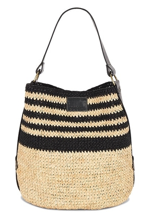 Isabel Marant Bayia Bag in Black & Natural - Neutral. Size all.