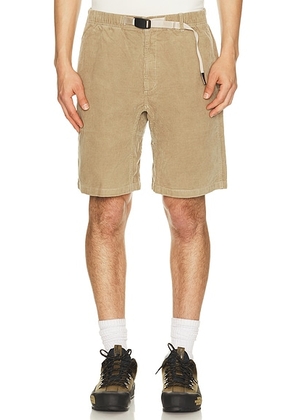 Gramicci Corduroy G-Short in Beige - Brown. Size L (also in M, S, XL/1X).
