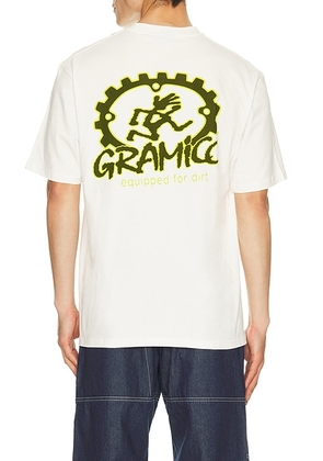 Gramicci Equipped For Dirt Tee in White - White. Size M (also in S, XL/1X).
