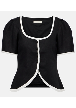 Faithfull Emma linen top
