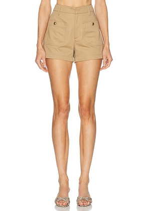 FRAME The Cruise Short in Sand Dune - Tan. Size 23 (also in 24, 25, 26, 27, 28, 29, 30).