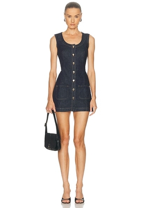 FRAME The Patch Pocket Dress in Rinse - Blue. Size 0 (also in 2, 4, 8).