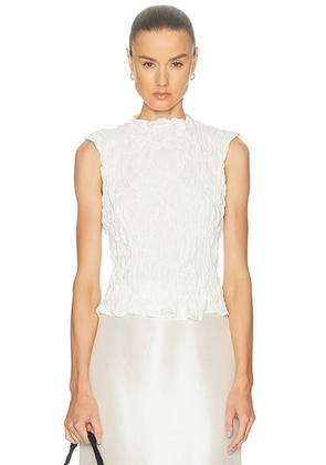 HEIRLOME Sloane Top in Ivory - Ivory. Size XS (also in ).